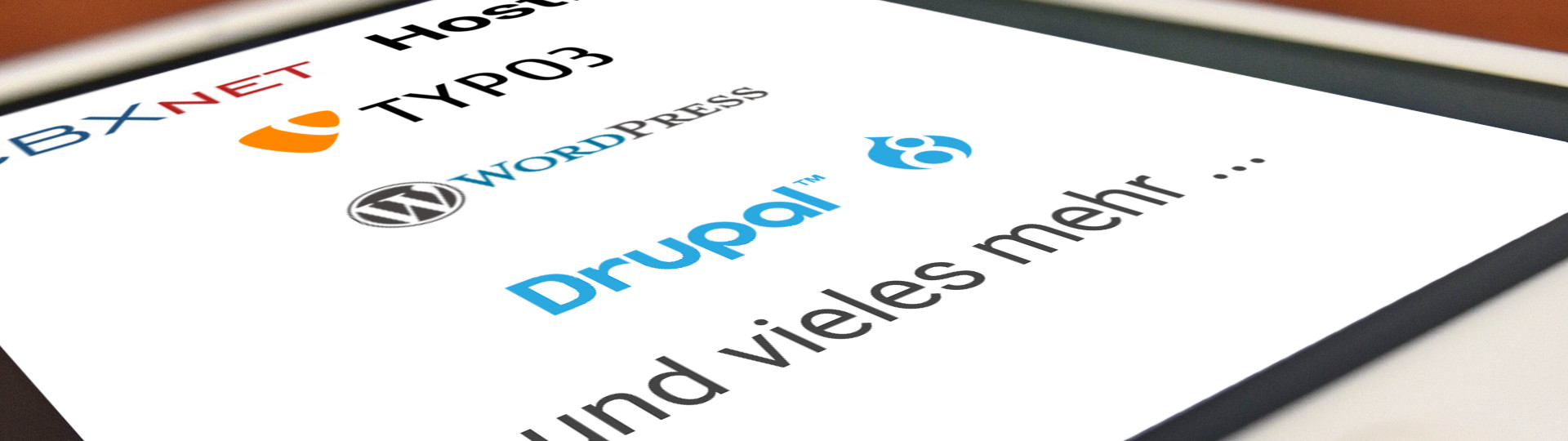 Wordpress, Typo3, Drupal, Mailserver